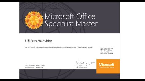 how hard is the microsoft office specialist test|microsoft office specialist master certification.